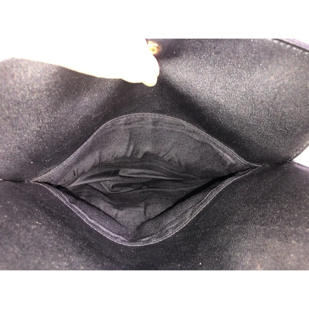 Vtg Y2K Black‎ Leather Shoulder Bag 2000s Cabin Creek Flap Purse SCRATCHED